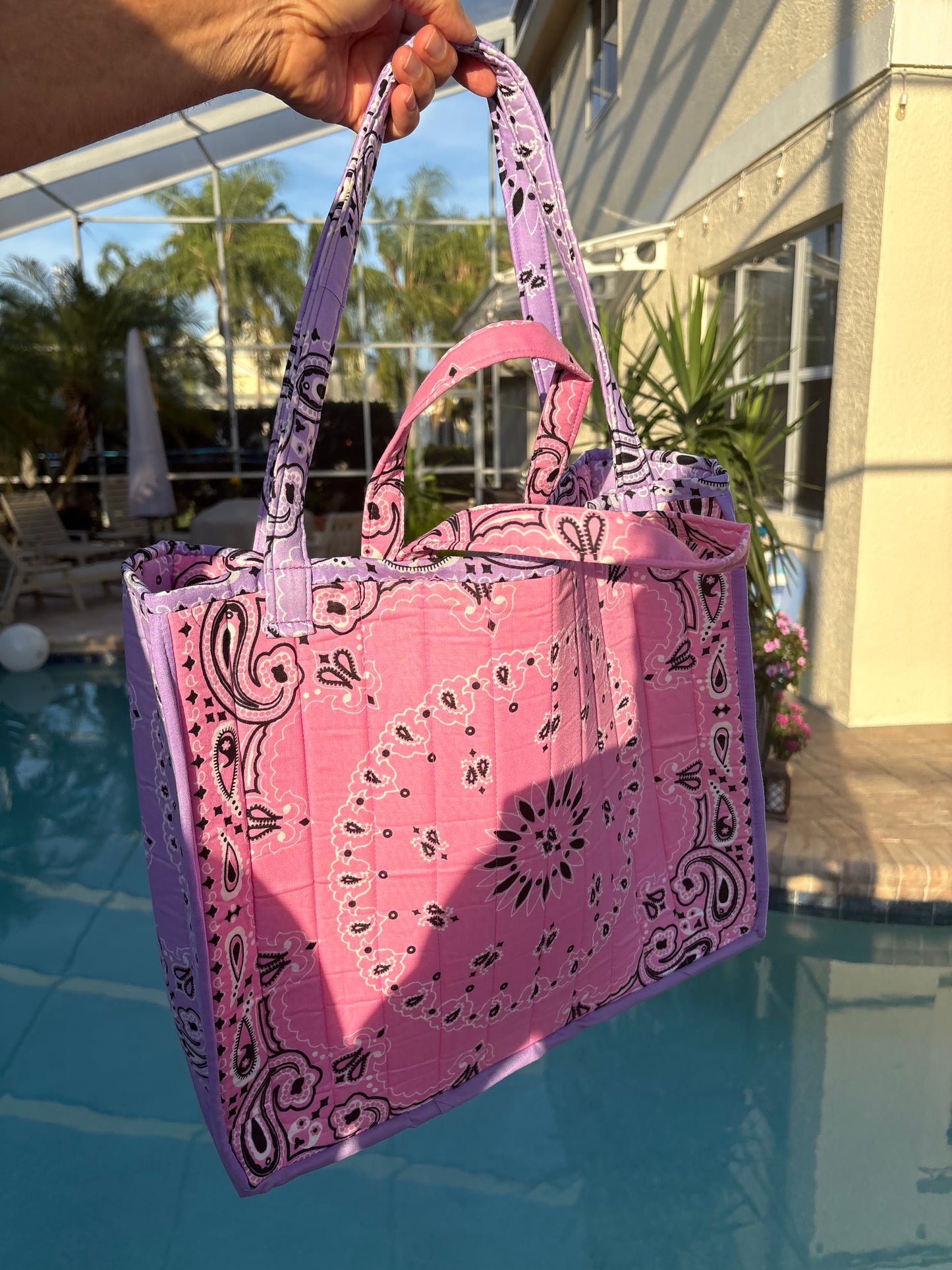 Handmade Large Bandana Bag