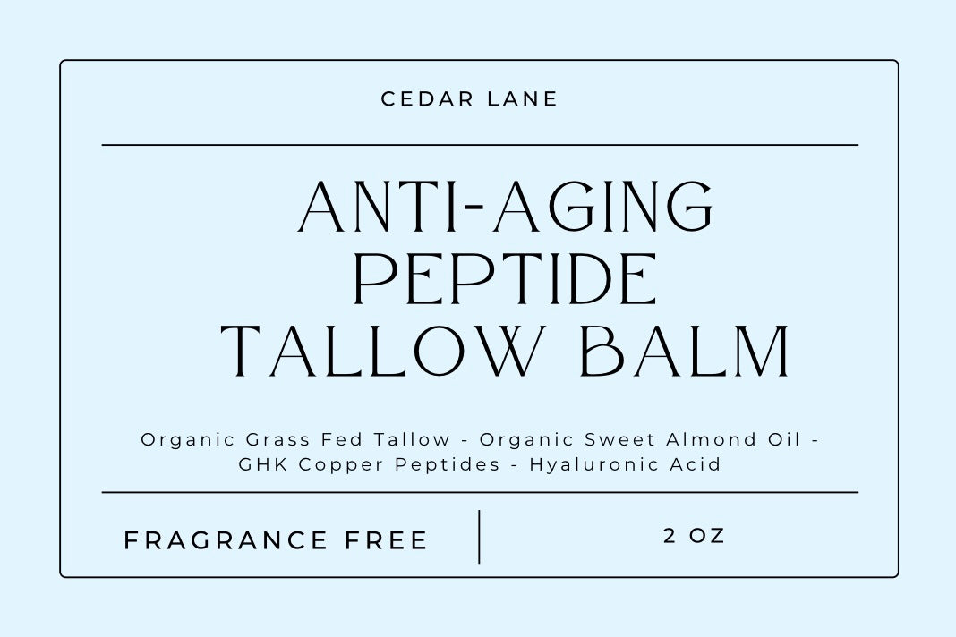 Anti-Aging Peptide Tallow Balm with GHK Cu- 2 oz