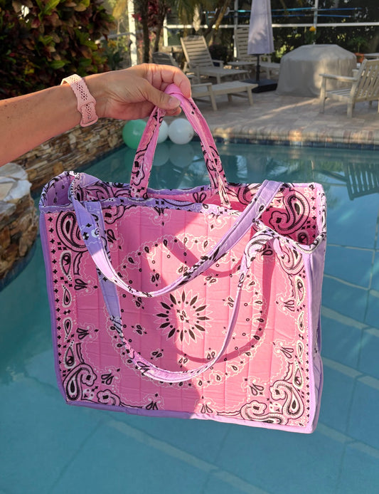 Handmade Large Bandana Bag