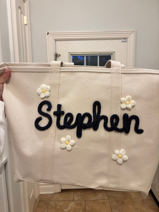 Large LL BEAN Custom Tote