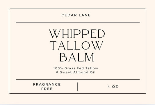 Whipped Tallow Balm - Fragrance Free