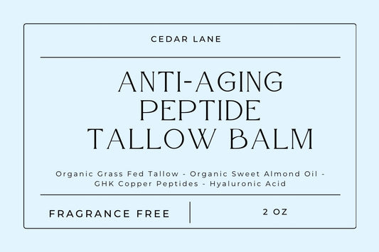 Anti-Aging Peptide Tallow Balm with GHK Cu- 2 oz